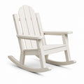 Chaise berçante en polyéthylène blanc